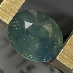 1.15 ct Natural Loose Unheated Green Madagascar Sapphire oval Gemstone W/ tags!